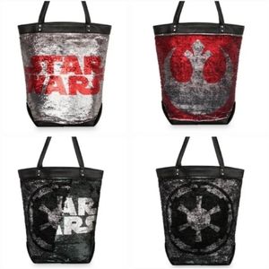 Disney Star Wars Tote Bag - Star Wars Logo Sequin Park Tote NWT
